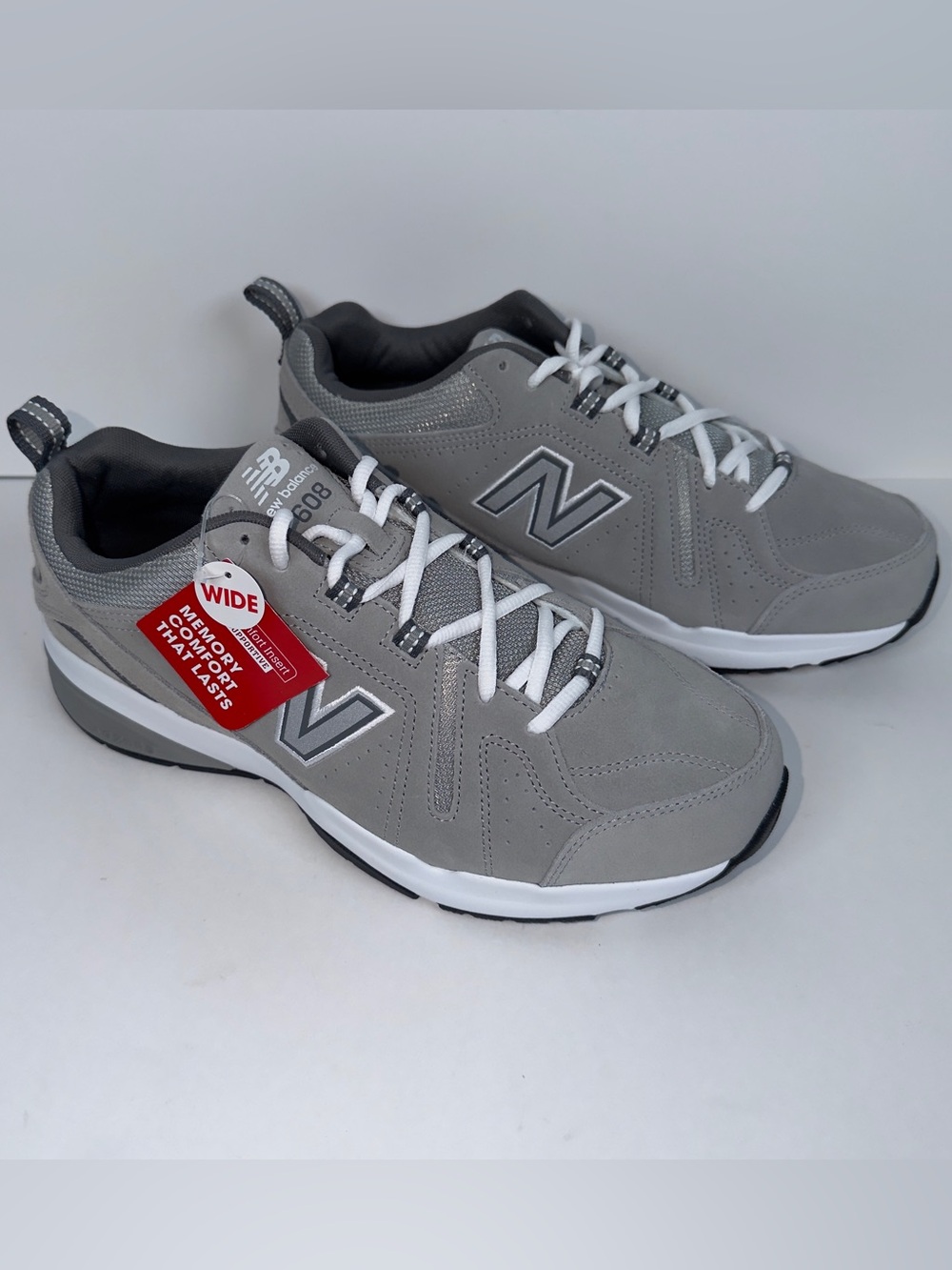 Men's New Balance 608V5 Gray NEW w/ BOX- 608 v5 NB 608 Men’s 10.5E WIDE MX608UG5